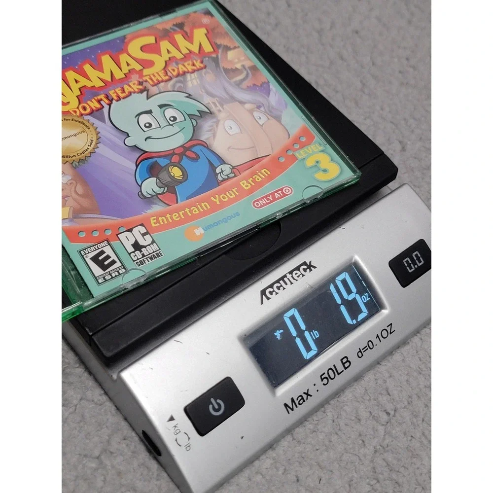 Pajama Sam Don't Fear The Dark PC‎ Windows CD-ROM Game Humongous Kids Puzzle